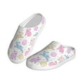 thumbnail image 2 of Lsque Easter Colorful Rabbit Pattern Womens Comfort Cotton on Scuff With Memory Foam and Anti-skid Sole Slipper-37/38, 2 of 7