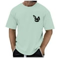thumbnail image 5 of JAJAHO Men's Graphic Tees Oversized T Shirts For Men Summer Short Sleeve Retro Streetwear Lightweight Crewneck Tshirt Comfortable Tops, 5 of 7