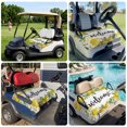thumbnail image 6 of Golf Cart Seat Covers for 2 Seater,Summer Lemon Microfiber Cart Seat Towel Blanket,Spring Yellow Fruits Green Leaf Plant Absorbent Breathable Non Slip Bench Seats Protector for Golf Course 51"x31", 6 of 9