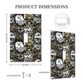thumbnail image 3 of Fotbe Ink Graffiti Owl Print Duplex Receptacle Wall Plate, 1-Gang 5.0" x3.0" Wall Outlet Covers, Dual Outlet Faceplates Covers, Color-matched Screws Included-Style T, 3 of 6