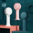 thumbnail image 2 of Handheld Personal Mini Fan USB Rechargeable Portable Fan with LED Light, 2 of 20
