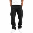 thumbnail image 4 of Men Multiple Pockets Cargo Pants Casual Solid Drawstring Waist Workwear Cargo Pants for Men, 4 of 8