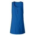 thumbnail image 4 of Athletic Dress For Women Sevevn Women's Summer Comfortable Casual Solid Sleeveless Round Neck Button Pocket Dress Short Dress Womens Summer Dresses, 4 of 6