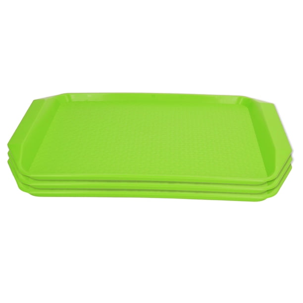 12 Pièces Plateaux d'art Plastique, Plateaux en Multicolores, Plateau de Service Multicolore Plateaux d'Activités de Jeu Plateau Organisateur Anti-Dérapant pour Travaux Manuels (6 Couleurs