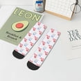 thumbnail image 7 of Pofeuu Red Squirrel And Blue Rabbit Print 30cm Socks, Adult Running Hiking Socks for Youth and Adult, 7 of 7
