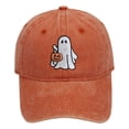 thumbnail image 2 of Certgust Baseball Cap Women Under $5 Womens Baseball Caps Pumpkin Embroidered Wash Retro Soft Top Halloween Casual Sun Hat Baseball Cap Women Khaki, 2 of 3