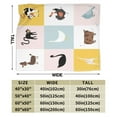thumbnail image 4 of XMXY Fleece Throw Blanket for Couch, Cartoon Giraffe Duck Dog Monkey Lightweight Plush Fuzzy Cozy Soft Bed Blankets and Throws for Sofa, 50"x40" inches, 4 of 8