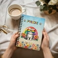 thumbnail image 3 of American Shorthair Celebrates Rainbow Pride Month LGBT LGBTQ+ Spiral Bound Journal Cat Lover Kitten Owner Gifts 5x7in Spiral Notebook - 01003, 3 of 5
