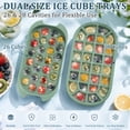 thumbnail image 6 of Aovky Ice Cube Tray with Lid and Bin, 2 Pack Ice Trays for Freezer with Storage Container, Scoop & Carry Handle, 54 Grid Easy Release Ice Cube Mold, Stackable Ice Maker for Coffee, Cocktail & Drinks, 6 of 8