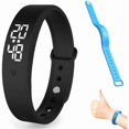 thumbnail image 1 of wonima44 AIZAN Vibrating Alarm Clock Watch, Fitsleeps Rise Alarm Band, Silent Wake-Up Wristband, Fit Sleeps Shake Clock Bracelet, Men Women Smart Wrist Watch for Deep Sleepers, Snooze-Free(Black), 1 of 1
