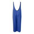 thumbnail image 5 of Mono Ajustado Gibobby de Verano para mujer Sin mangas con botones Azul XL, 5 of 5
