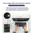 thumbnail image 4 of Q-12 Sound Card Audio Mixer Sound Board Console Desk System Interface 4 Channel 48V Power Stereo Computer Sound Card, 4 of 7