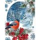 thumbnail image 1 of (JC247) Resina Diamante Serie Animal Pájaro Invierno 30*40CM, 1 of 9