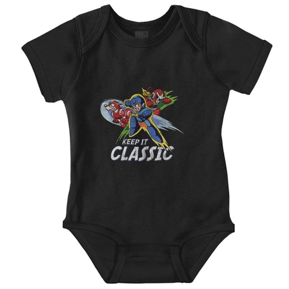 Mega Man Video Game Keep It Classic Romper Boys or Girls Infant Baby Brisco Brands NB