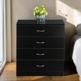 thumbnail image 2 of GZXS 4 Drawer Dresser for Bedroom, Small Chests of Drawers, Small Nightstand for Closet, Hallway, Living Room, Black, 2 of 7