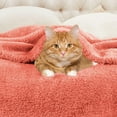 thumbnail image 5 of Superior Super Soft Plush Fleece Blanket, Adult/Teen, King 90" x 106", Coral, 5 of 10