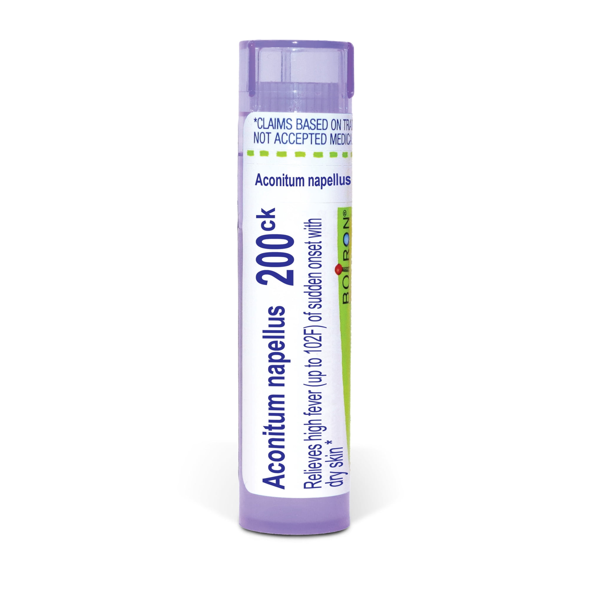 Boiron Aconitum Napellus 200CK, Homeopathic Medicine for High Fever (Up To 102F) Of Sudden Onset With Dry Skin, 80 Pellets