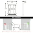 PETLESO Pet Screen Door with Flap Lockable Dog Door for Existing Screen/Sliding Door
