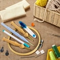 thumbnail image 3 of 21PC Punch Needle Embroidery Kits Adjustable Punch Needle Tool, Wooden Handle Embroidery Pen, Bamboo Hoops, Punch Needle Cloth, Big Eye Needles, Needle Threaders, 3 of 7