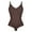Brown, variant on 2 Packs Plus Size Shapewear Bodysuit for Women Tummy Control Body Shaper Snatched Waist Body Suit