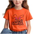thumbnail image 4 of COM1950s Crop Top pour Enfants, T-Shirt Décontracté Ample à Manches Courtes Col Rond Confortable pour Adultes, 4 of 6
