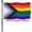 Progress Rinbow 2x3 Flag (Double Sided), variant on Double Sided Inclusive Progress Pride Rainbow Flag, Heavy Duty Outdoor LGBTQ flag with 2 Grommets, Perfect for Pride Parades, Events, Yard, Garden and Home Decor