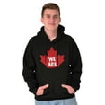 thumbnail image 5 of We Are Canada Slogan Maple Leaf Hoodie Sweatshirt Women Men Brisco Brands M, 5 of 6
