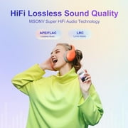 MECHEN M3 Portable MP3 Music Player 64GB with Bluetooth 5.3 Memory Expandable 128GB -Red