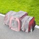 thumbnail image 4 of Bolsa De Transporte De Mascotas Bolsa de viaje para gatos al aire libre Suministros de transporte de mascotas plegables y expandibles (rosa claro), 4 of 7