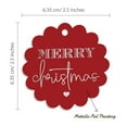 thumbnail image 6 of Inkdotpot Real Silver Foil Merry Christmas Tags Favor Hang Paper Tags 50 Piece, 6 of 7
