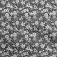 thumbnail image 1 of oneOone Velvet Gray Fabric Asian Floral Craft Projects Decor Fabric Printed By The Yard 58 Inch Wide, 1 of 4