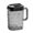 Black#3, variant on Plastic Beverage Drink Pitcher with Lid and Handle Water Juice Cold Dispenser Jug 2000ml Large Capacity Ribbed Design for Bar Home Kitchen Coffee Shop Restaurant Use Includes 3 Cups Beige