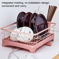 thumbnail image 2 of Dish Drying Rack Kitchen Shelf Space-Saving Cutlery Holder Color Dish Drying Chopsticks Bucket Plates Organizer Metal Storage Drainer Tools Blue, 2 of 9