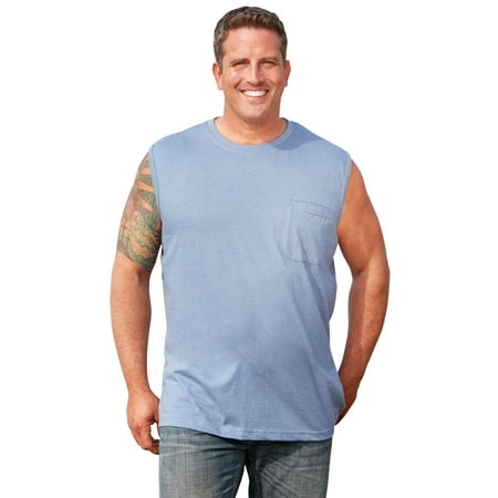 Boulder Creek By Kingsize Men's Big & Tall Heavyweight Pocket Muscle Tee Shirt