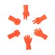 thumbnail image 3 of 6 Protectores Silicona para Agujas Tejer Color Naranja, 3 of 8