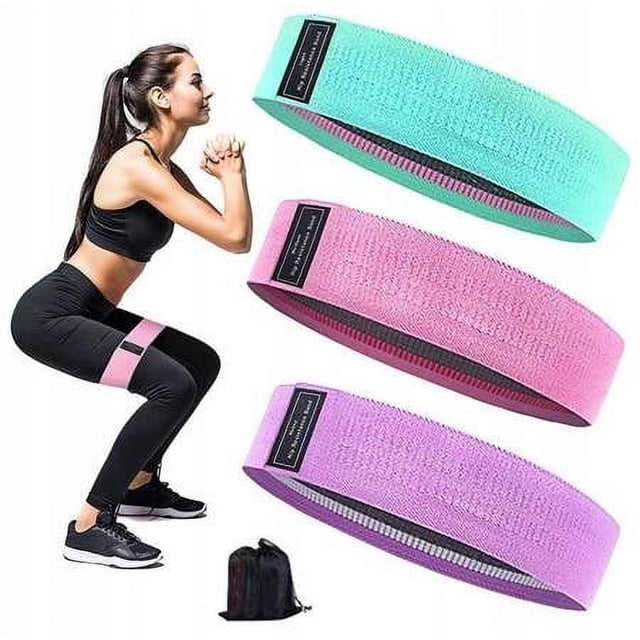 Juego de 3 bandas elásticas de resistencia para sentadillas, bandas de rally para Fitness y glúteos, bandas de entrenamiento elásticas para yoga