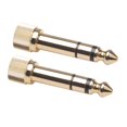 thumbnail image 2 of 2x Jack 6.35mm Macho a 3.5mm Conector Hembra Adaptador de Tornillo de Audio de Micrófono, 2 of 5