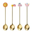 thumbnail image 1 of Mosiee 4Pcs Stainless Steel Spoon Kitchen Bar Cutlery Tea Coffee Stirring Spoons, 1 of 8