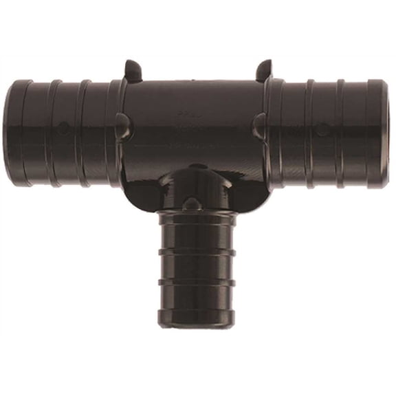 Apollo Valves PXPAT3434125PK Pipe Tee, 3/4 x 1/2 in, Barb, Plastic, Black, 200 psi Pressure - pack of 5