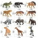 thumbnail image 3 of Modelo de figura de animal, 12 piezas, modelo de figura de animal, juego de juguetes de animales de la jungla, juguetes de animales del bosque para aprender a lograr más, 3 of 7