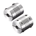 thumbnail image 3 of Uxcell 2PCS Motor Shaft 5mm to 5mm Helical Beam Coupler Coupling 25mm Dia 30mm Length, 3 of 6