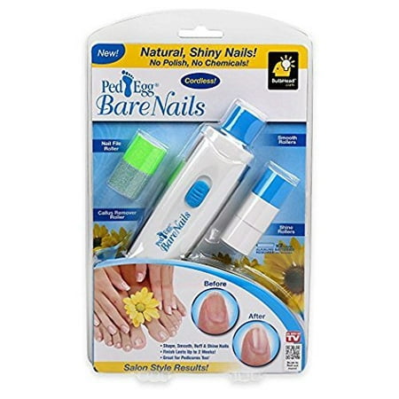 PedEgg Bare Nails Electronic Nail Care System - Buff & Shine