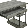 thumbnail image 4 of Weston Home Cabana Rustic Rectangular Writing Desk with 1-Drawer, Frost Grey, 4 of 5