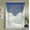 Navy Blue, variant on 1PC BONITA SOLID COLOR SHEER WAVY VALANCE WINDOW CURTAIN W/BEAD TRIM CASCADING