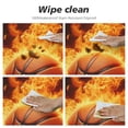 thumbnail image 4 of PIKWEEK  Ball Basketball Round Fitted Tablecloth  Fitted Table Cloth for Round Table Waterproof Wipeable Round Elastic Table Cloth Circular Table Cover with Elastic Edge, 4 of 7