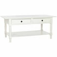 thumbnail image 4 of SAFAVIEH Boris Solid Contemporary 2 Drawer Coffee Table, Distressed Cream, 4 of 5
