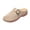 Beige_001, variant on Womens Floral Hollow Cutout Slip On Mule Clogs, Adjustable Metal Buckle Wedge Platform Casual Breathable Walking Slide Sandals Purple 7(EU-38)