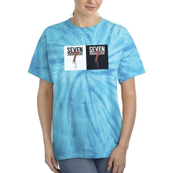 Seven Keychain Strip Banner Tie Dye Cyclone Women -Image by Shutterstock, Female x-Large