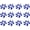 Blue White, variant on RCFINE 50pcs Christmas Candy Cane Decoration Christmas Tree Hanging Ornaments DIY Art Decoration for Holiday Decoration Party Favors (Pink White,2.5 cm)