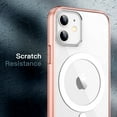 thumbnail image 7 of JETech Magnetic Case for iPhone 12/12 Pro 6.1-Inch Compatible with MagSafe Wireless Charging, Shockproof Phone Bumper Cover, Anti-Scratch Clear Back (Rose Gold), 7 of 7